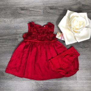 NEW Carter’s Dress Size 6 Months Red Sleeveless
